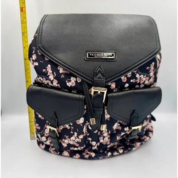 VICTORIA'S SECRET 6 Piece Midnight Rose Travel Make-Up Train Case Backpack NWOT! - Picture 7 of 13